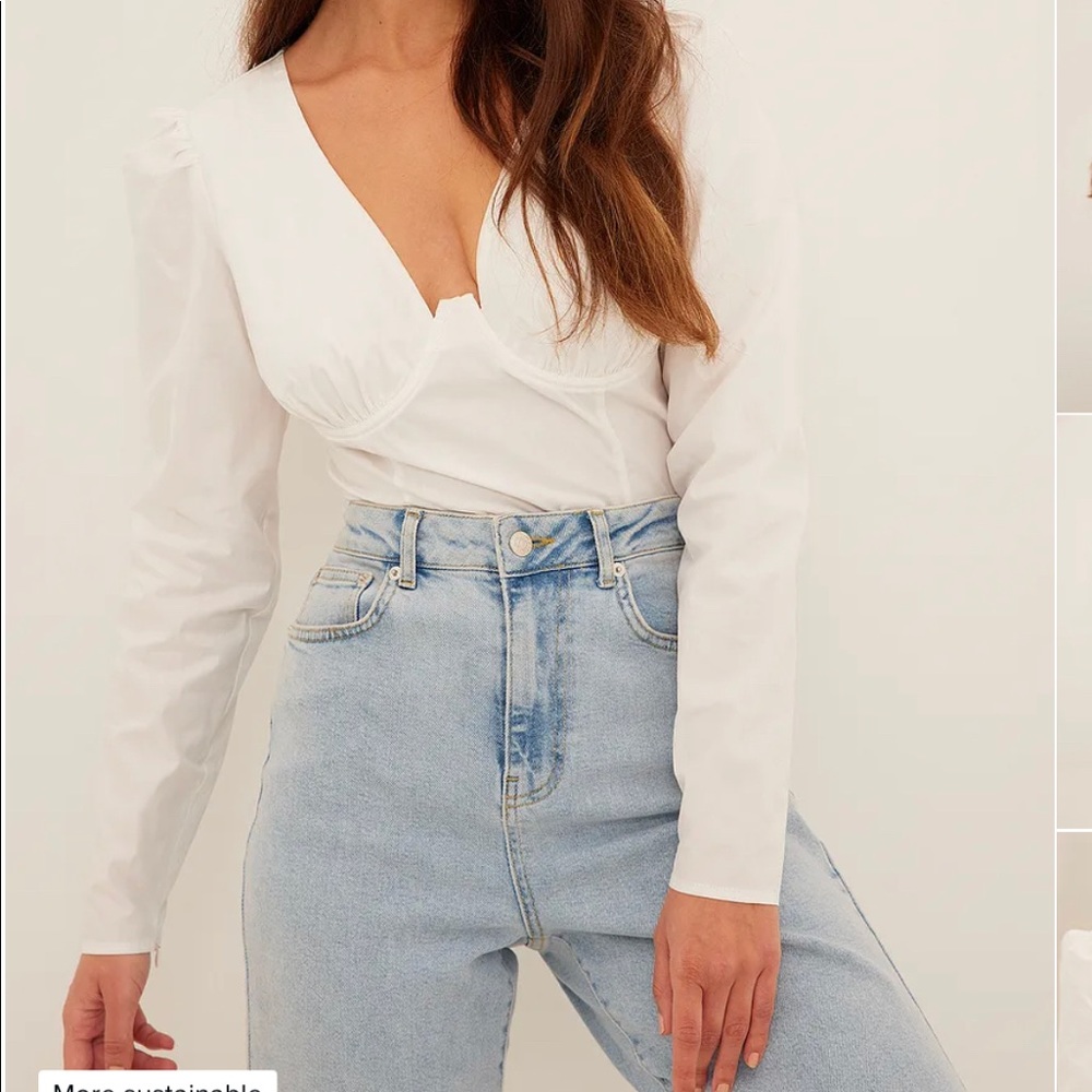 Na-Kd organic cotton corset blouse